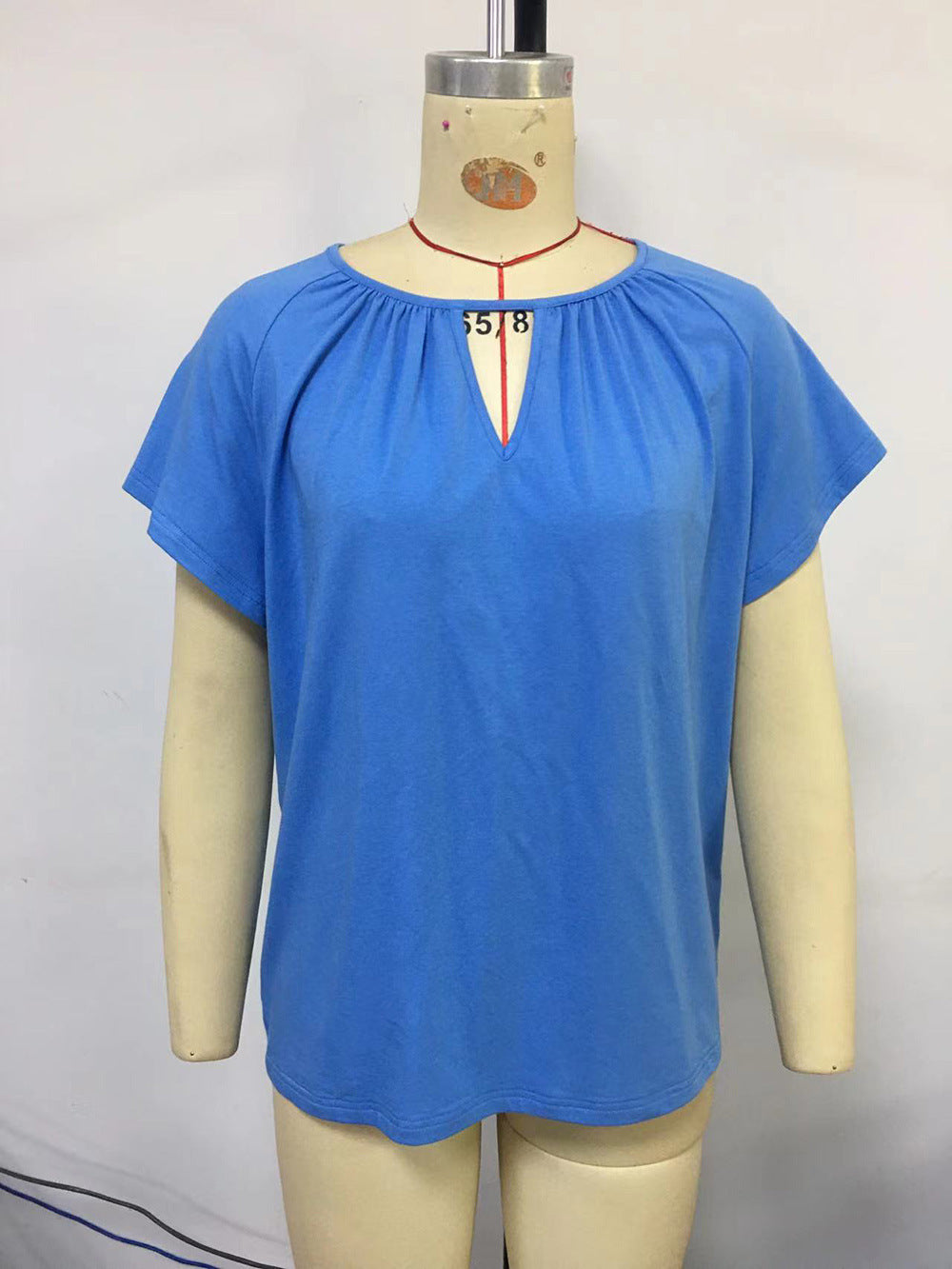 Women's New Round Neck Loose Hollow Short Sleeve T-Shirt