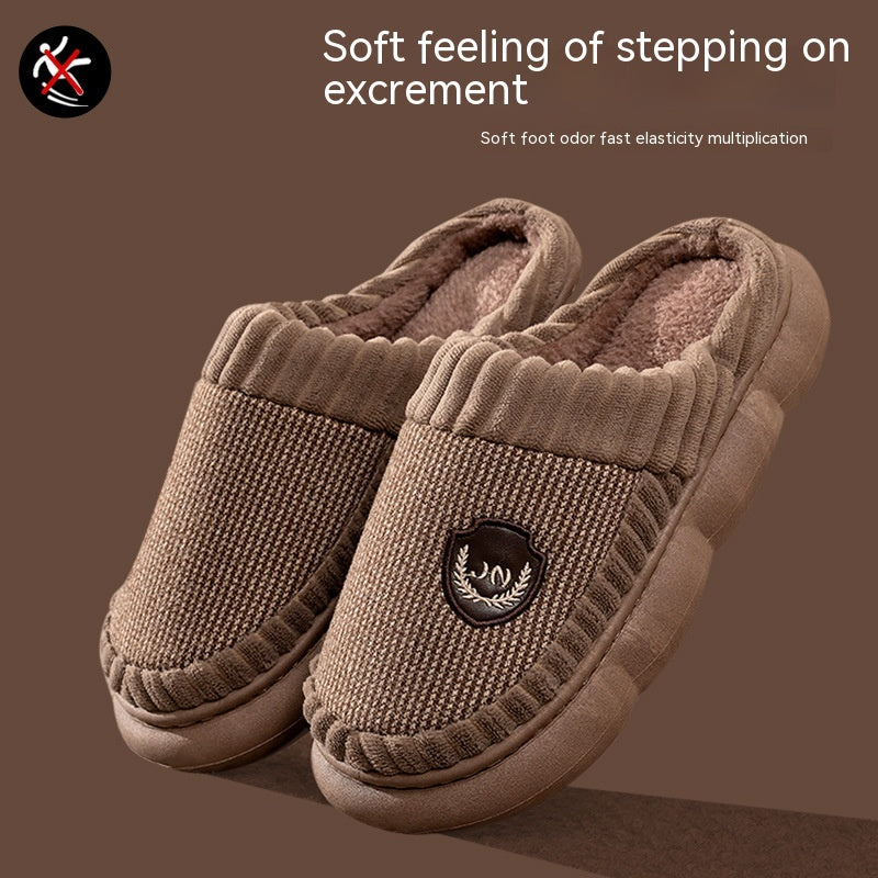 Household Indoor And Outdoor Anti Slip Cotton Shoes Female