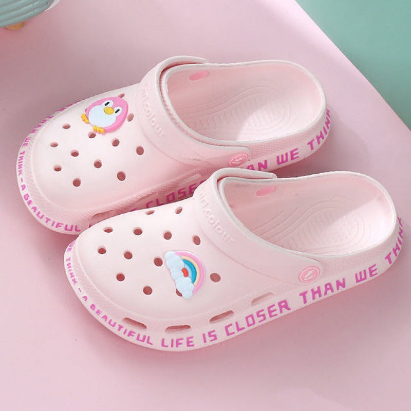 Female Hole Shoes Beach Non-slip Sweet Outer Window